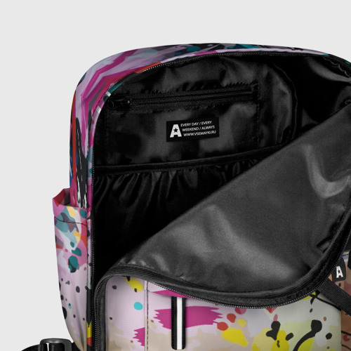 Женский рюкзак 3D с принтом Граффити со звездой, фото #5
