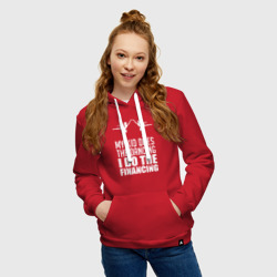 Женская толстовка хлопок Мой ребенок танцует, я занимаюсь финансированием - фото 2