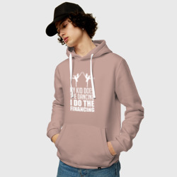 Мужская толстовка хлопок Мой ребенок танцует, я занимаюсь финансированием - фото 2