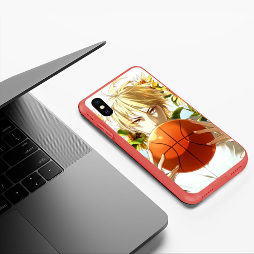 Чехол для iPhone XS Max матовый Ryota Kise, цвет красный - фото 5