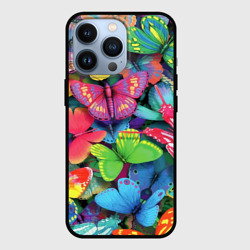 Чехол для iPhone 13 Pro Стая бабочек Pattern