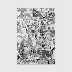 Обложка для паспорта матовая кожа Kuroko no Basket pattern