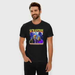 Мужская футболка хлопок Slim Scranton electric city - фото 2