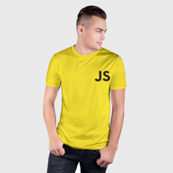 Мужская футболка 3D Slim Javascript язык - фото 2