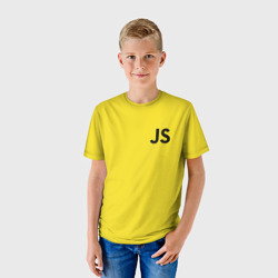 Детская футболка 3D Javascript язык - фото 2