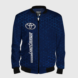Мужской бомбер 3D Toyota Land cruiser Соты Вертикально