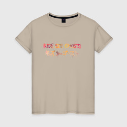 Kids see ghost – Женская футболка хлопок с принтом купить со скидкой в -20%