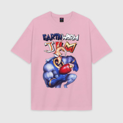 Женская футболка Oversize хлопок texturе Big Jim