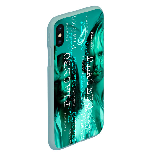 Чехол для iPhone XS Max матовый Placebo - turquoise, цвет мятный - фото 3
