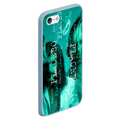 Чехол для iPhone 5/5S матовый Placebo - turquoise - фото 2