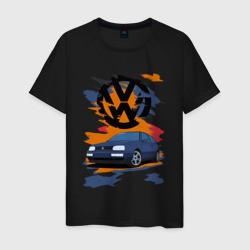 Мужская футболка хлопок VW Golf 3
