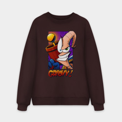 Мужской свитшот oversize без начеса хлопок Jim Groovy!