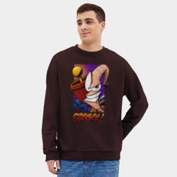 Мужской свитшот oversize без начеса хлопок Jim Groovy! - фото 2