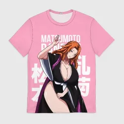 Мужская футболка 3D Matsumoto Rangiku