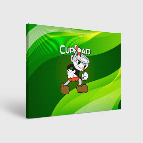 Холст прямоугольный Хитрая чашечка cuphead, цвет 3D печать