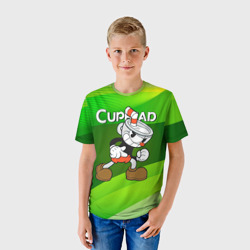 Детская футболка 3D Хитрая чашечка cuphead - фото 2