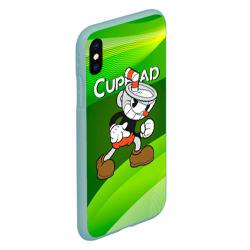 Чехол для iPhone XS Max матовый Хитрая чашечка cuphead - фото 2