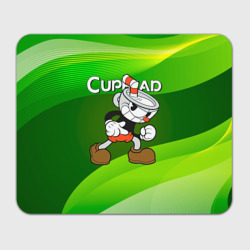 Прямоугольный коврик для мышки Хитрая чашечка cuphead