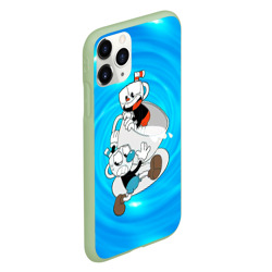 Чехол для iPhone 11 Pro матовый Две чашечки  cupheadг - фото 2