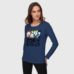 Женский лонгслив хлопок Ковбойский Бибоп Cowboy Bebop - фото 2