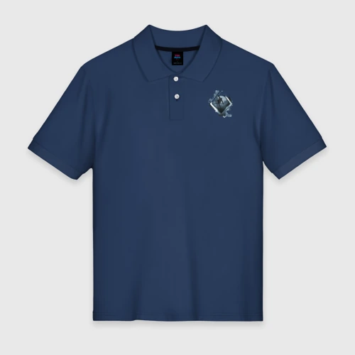 Мужское поло хлопок Горные Лыжи