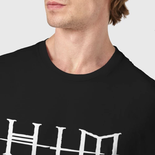 Мужская футболка хлопок HIM рок кот - фото 6