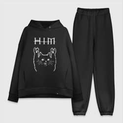 Женский костюм хлопок Oversize HIM рок кот