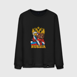 Мужской свитшот хлопок Хоккей - Russia