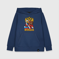 Детская толстовка хлопок Хоккей - Russia