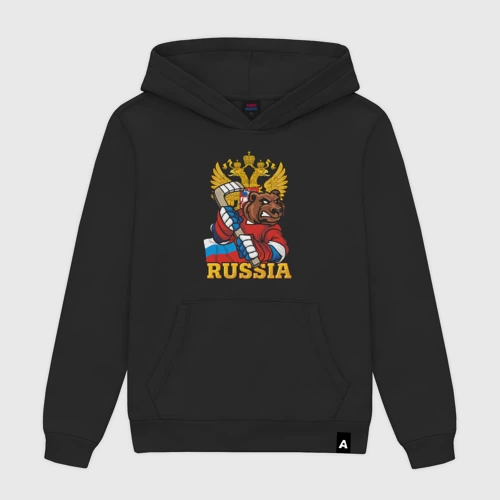 Мужская толстовка хлопок Хоккей - Russia