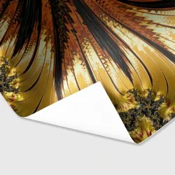 Бумага для упаковки 3D Черный с золотым фрактал Абстракция - фото 2