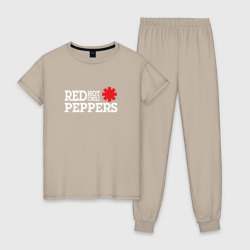 Женская пижама хлопок RHCP. Logo Red Hot Chili Peppers
