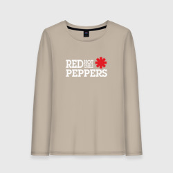 Женский лонгслив хлопок RHCP. Logo Red Hot Chili Peppers