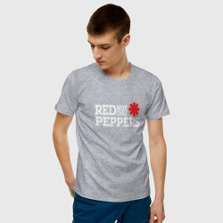 Мужская футболка хлопок RHCP. Logo Red Hot Chili Peppers  - фото 2
