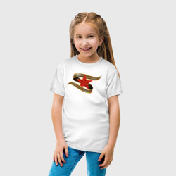 Детская футболка хлопок День Победы 9 мая. Георгиевская лента и звезда - фото 2