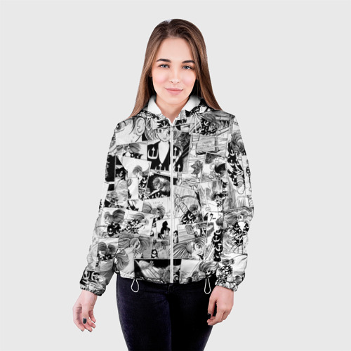 Женская куртка 3D Dororo pattern, цвет белый - фото 3
