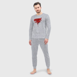 Мужская пижама с лонгсливом хлопок Cannibal bleeding  - фото 2