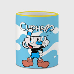 Кружка с полной запечаткой Cuphead синяя чашечка - фото 2