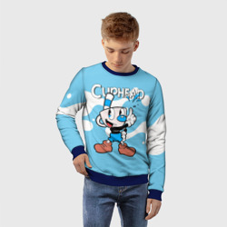 Детский свитшот 3D Cuphead синяя чашечка - фото 2