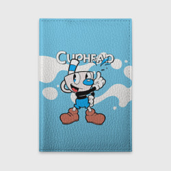 Обложка для автодокументов Cuphead синяя чашечка