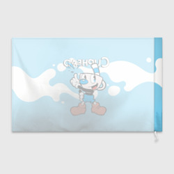 Флаг 3D Cuphead синяя чашечка - фото 2
