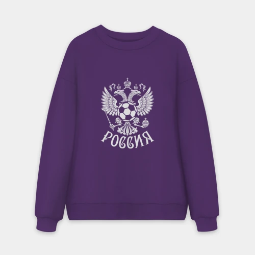 Мужской свитшот oversize без начеса хлопок Russian Football