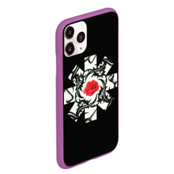 Чехол для iPhone 11 Pro Max матовый RHCP Logo Red Rose - фото 2