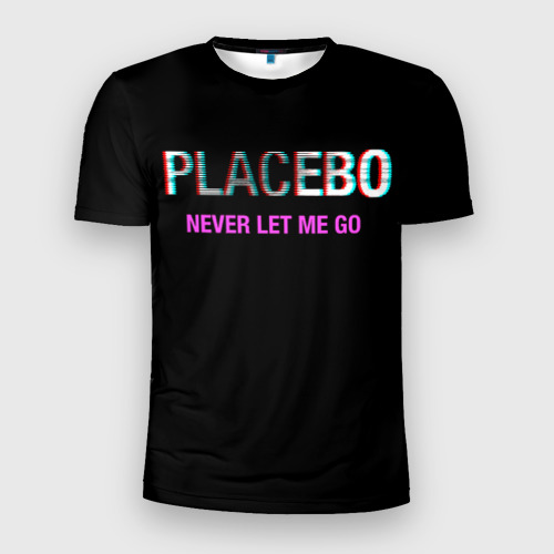 Мужская футболка 3D Slim с принтом Placebo | Never Let Me Go, вид спереди #2
