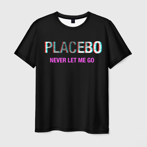 Мужская футболка 3D с принтом Placebo | Never Let Me Go, вид спереди #2