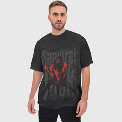 Мужская футболка oversize 3D Samurai Jack Bloody - фото 2