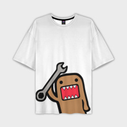 Мужская футболка oversize 3D Domo-Kun с инструментом