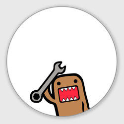 Круглый коврик для мышки Domo-Kun с инструментом