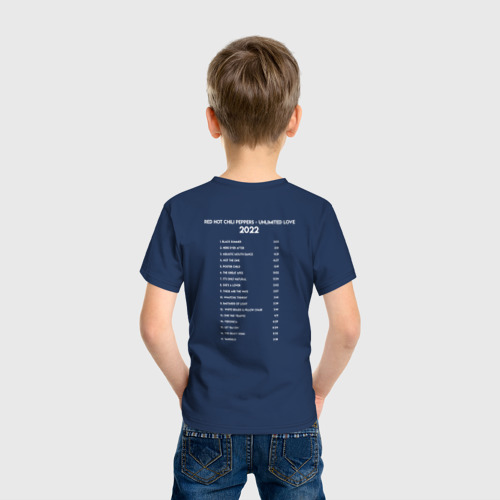 Детская футболка хлопок RHCP - Unlimited Love 2022, цвет темно-синий - фото 4
