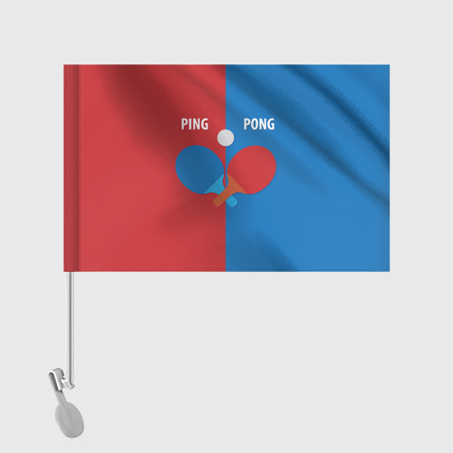 Флаг для автомобиля Ping pong теннис - фото 2